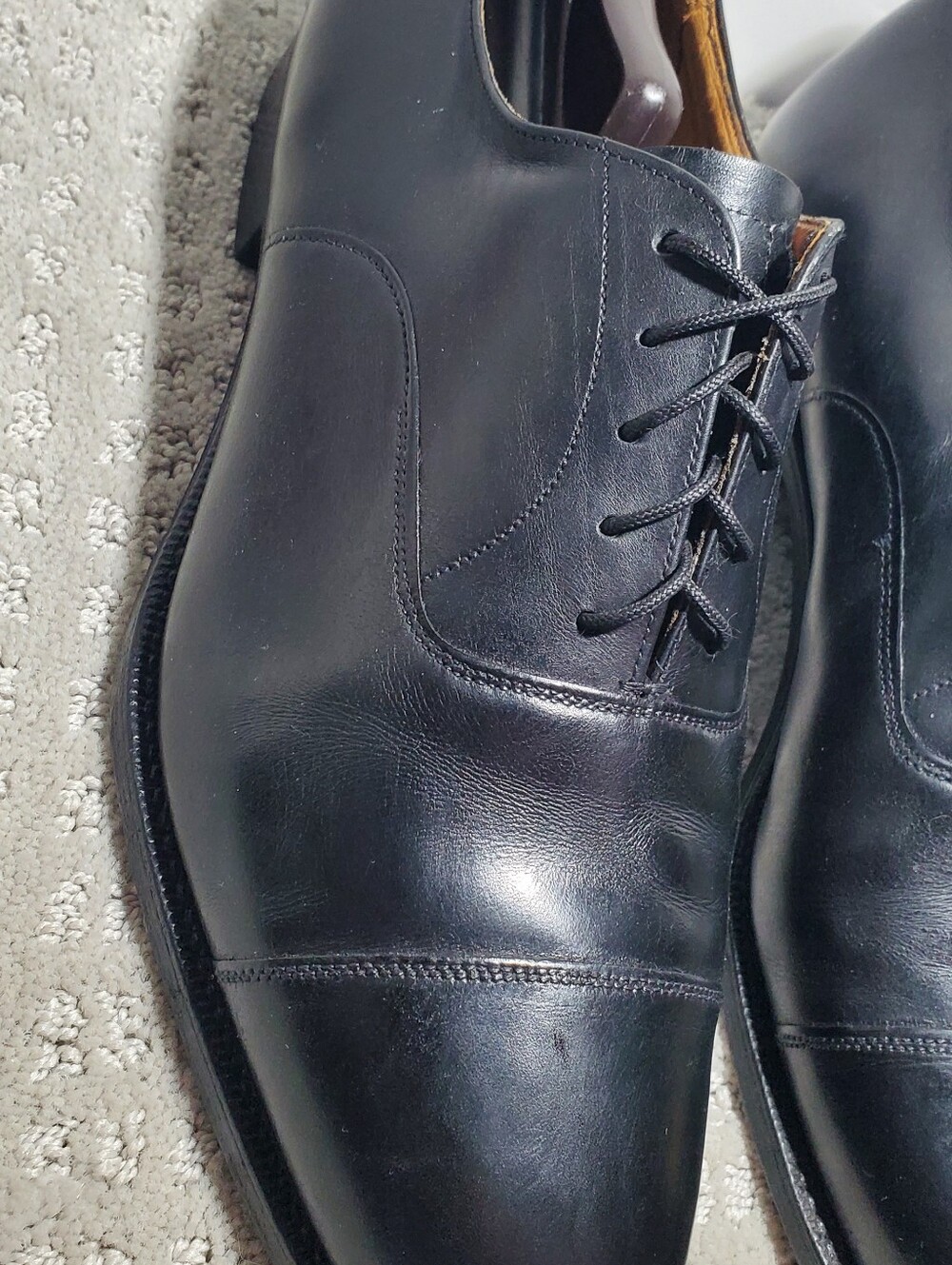 Church's Consul 2.0 black leather cap-toe oxford shoes, featuring a five-eyelet - Picture 11 of 15